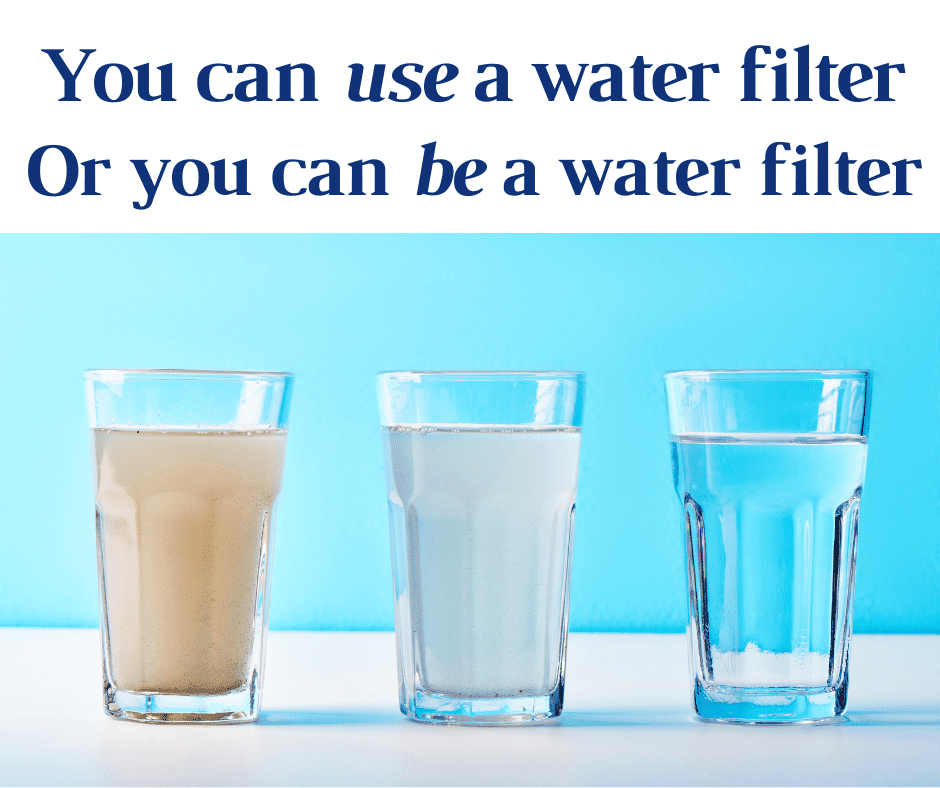 3 glasses of water show the importance of choosing the best whole house water filter